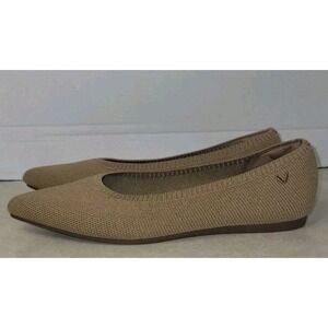 Vivaia Aria 5° Pointed Toe Ballet Flats Beige Machine Washable 38.5 EU/ 7.5 US